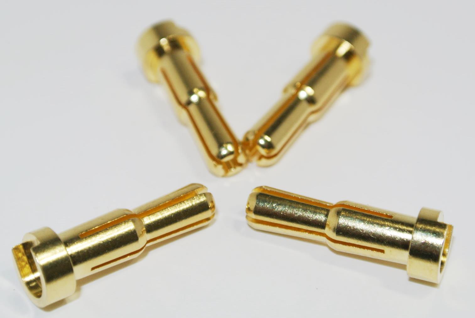 any brand! connectors 6prs.! 4mm bullets r.c with shrink tube 