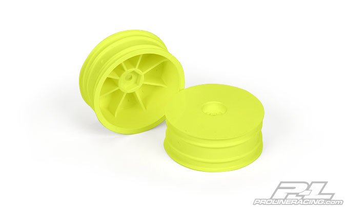 Rear Velocity V2 Yellow Wheel Set NEW Pro-Line 1/8 Scale Buggy Front PR... 4 