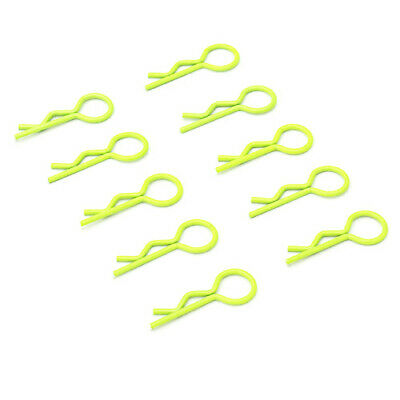 1/10 RC Car Body Clips Bright Yellow Finish 10pcs. Bent Angled from ...