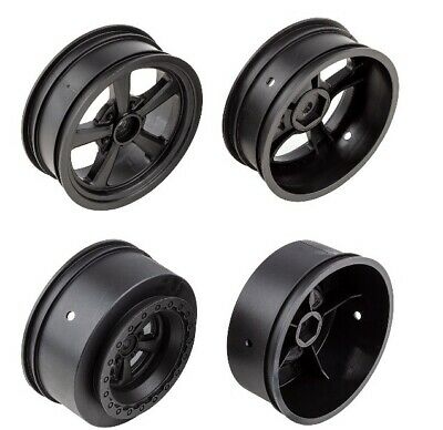 NEW Associated 71078 DR10 Drag Rear Wheels Black 