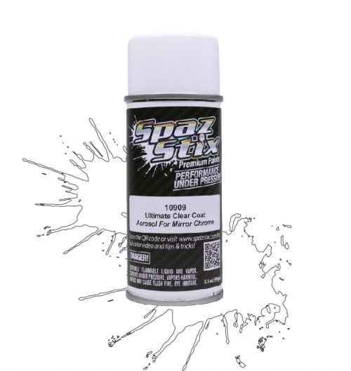Spaz Stix Ultimate Clear Coat for Mirror Chrome Paint 3.5oz Can SZX10909  10909 - Rotor Ron